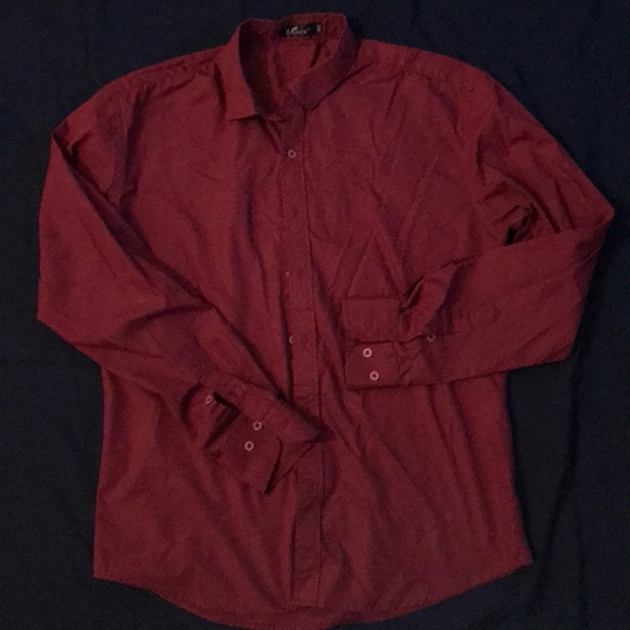 Burgundy Button Down - Picture 2 of 4